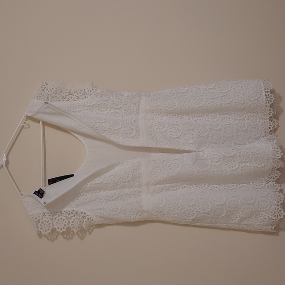 CITY CHIC PLAYSUIT LACE VIBE WOMEN WHITE  ROMPER JUMPSUIT SIZE S/16 NEW - Picture 9 of 14
